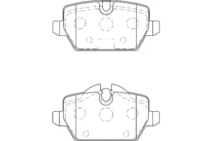 Комплект тормозных колодок, дисковый тормоз Omnicraft купить