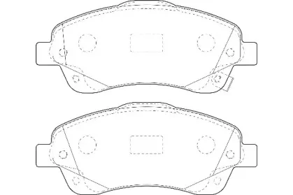 Комплект тормозных колодок, дисковый тормоз Omnicraft купить