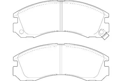Комплект тормозных колодок, дисковый тормоз Omnicraft купить