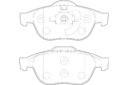 Комплект тормозных колодок, дисковый тормоз Omnicraft купить