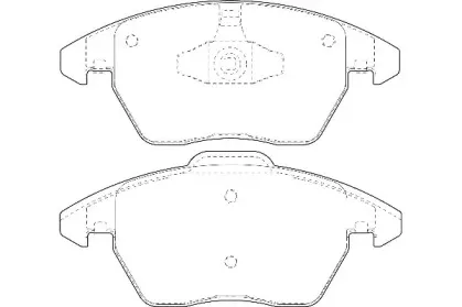 Комплект тормозных колодок, дисковый тормоз Omnicraft купить