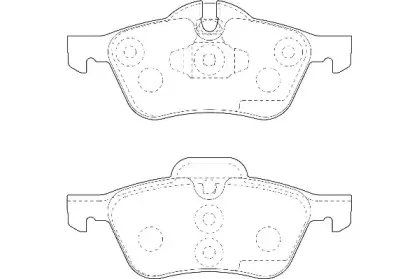 Комплект тормозных колодок, дисковый тормоз Omnicraft купить