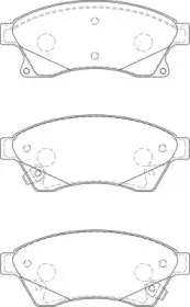 Комплект тормозных колодок, дисковый тормоз Omnicraft купить
