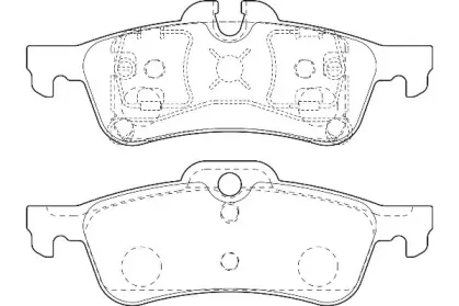Комплект тормозных колодок, дисковый тормоз Omnicraft купить