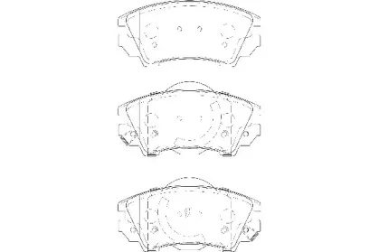 Комплект тормозных колодок, дисковый тормоз Omnicraft купить