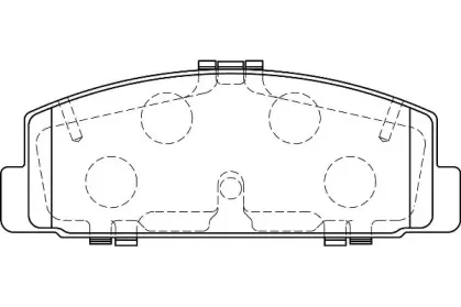 Комплект тормозных колодок, дисковый тормоз Omnicraft купить
