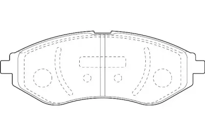 Комплект тормозных колодок, дисковый тормоз Omnicraft купить