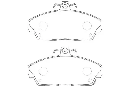 Комплект тормозных колодок, дисковый тормоз Omnicraft купить