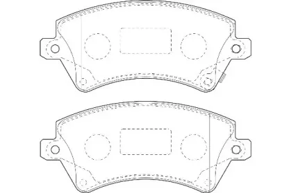 Комплект тормозных колодок, дисковый тормоз Omnicraft купить