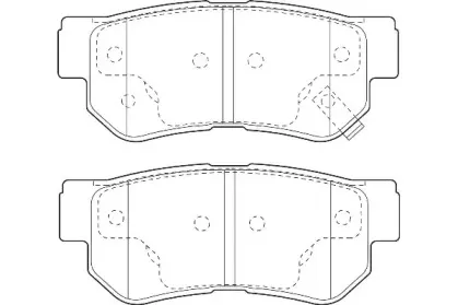 Комплект тормозных колодок, дисковый тормоз Omnicraft купить