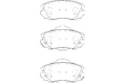 Комплект тормозных колодок, дисковый тормоз Omnicraft купить