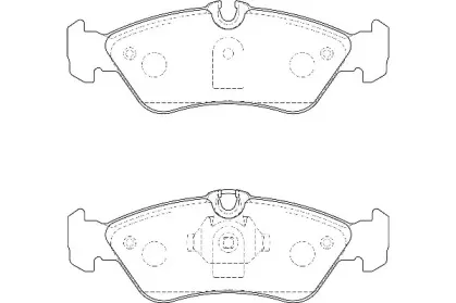 Комплект тормозных колодок, дисковый тормоз Omnicraft купить