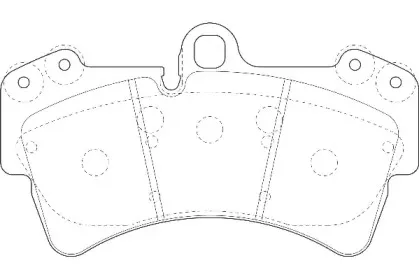 Комплект тормозных колодок, дисковый тормоз Omnicraft купить