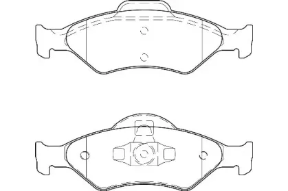 Комплект тормозных колодок, дисковый тормоз Omnicraft купить