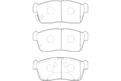 Комплект тормозных колодок, дисковый тормоз Omnicraft купить