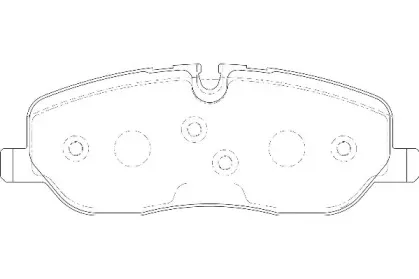 Комплект тормозных колодок, дисковый тормоз Omnicraft купить