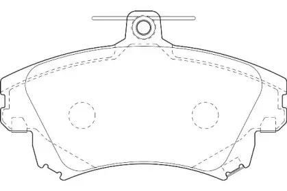 Комплект тормозных колодок, дисковый тормоз Omnicraft купить