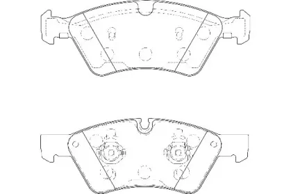 Комплект тормозных колодок, дисковый тормоз Omnicraft купить
