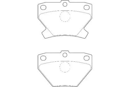 Комплект тормозных колодок, дисковый тормоз Omnicraft купить