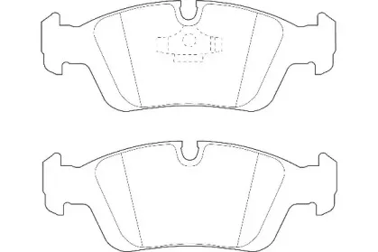 Комплект тормозных колодок, дисковый тормоз Omnicraft купить