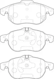 Комплект тормозных колодок, дисковый тормоз Omnicraft купить