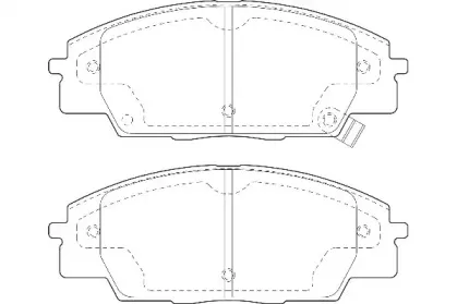 Комплект тормозных колодок, дисковый тормоз Omnicraft купить