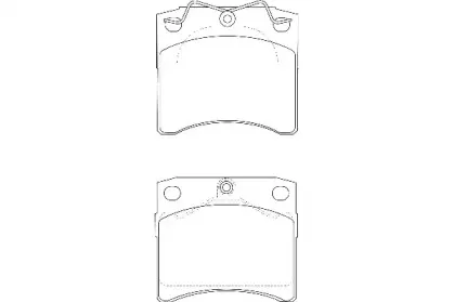 Комплект тормозных колодок, дисковый тормоз Omnicraft купить