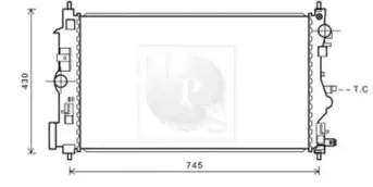 Радиатор, охлаждение двигателя NPS купить