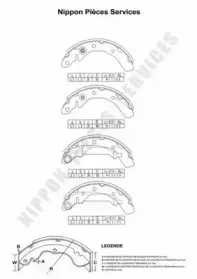 Комплект тормозных колодок NPS купить