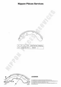 Комплект тормозных колодок NPS купить