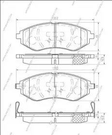 Комплект тормозных колодок, дисковый тормоз NPS купить
