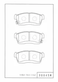 Комплект тормозных колодок, дисковый тормоз NPS купить