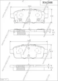 Комплект тормозных колодок, дисковый тормоз NPS купить