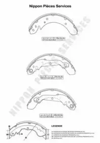Комплект тормозных колодок NPS купить