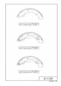 Комплект тормозных колодок NPS купить