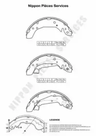 Комплект тормозных колодок NPS купить