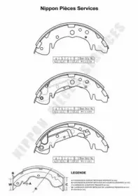 Комплект тормозных колодок NPS купить