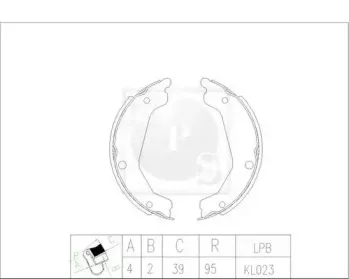 Комплект тормозных колодок NPS купить