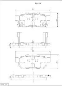 Комплект тормозных колодок, дисковый тормоз NPS купить
