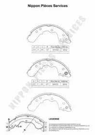 Комплект тормозных колодок NPS купить