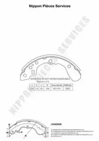 Комплект тормозных колодок NPS купить