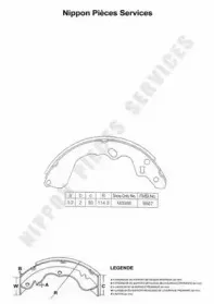 Комплект тормозных колодок NPS купить