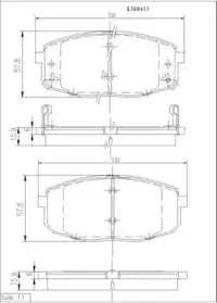 Комплект тормозных колодок, дисковый тормоз NPS купить