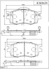 Комплект тормозных колодок, дисковый тормоз NPS купить