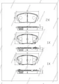 Комплект тормозных колодок, дисковый тормоз NPS купить