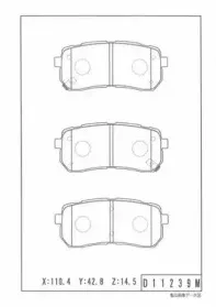 Комплект тормозных колодок, дисковый тормоз NPS купить