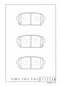 Комплект тормозных колодок, дисковый тормоз NPS купить