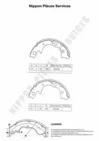 Комплект тормозных колодок NPS купить