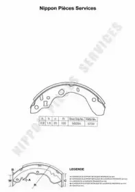 Комплект тормозных колодок NPS купить