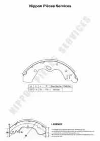 Комплект тормозных колодок NPS купить